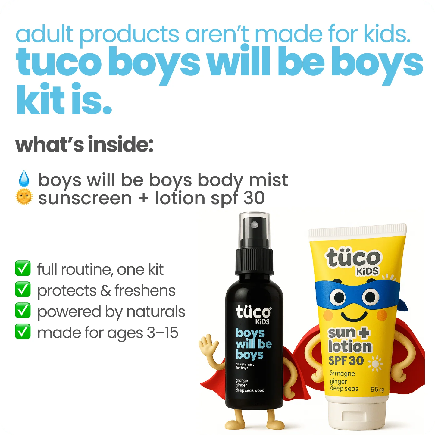 Boys will be Boys Regimen: Sunscreen + Body Mist - Image 2