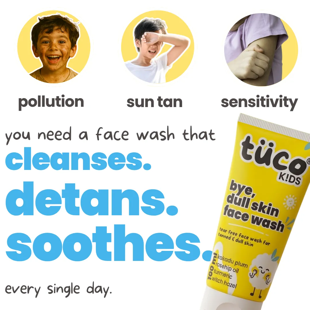 bye, dull skin face wash for kids 100ml! - Image 3