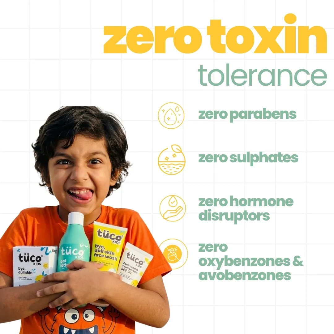 Complete Morning Skincare Kit for Kids: Face Wash + Soap + Sunscreen + Oat Lotion - Image 7