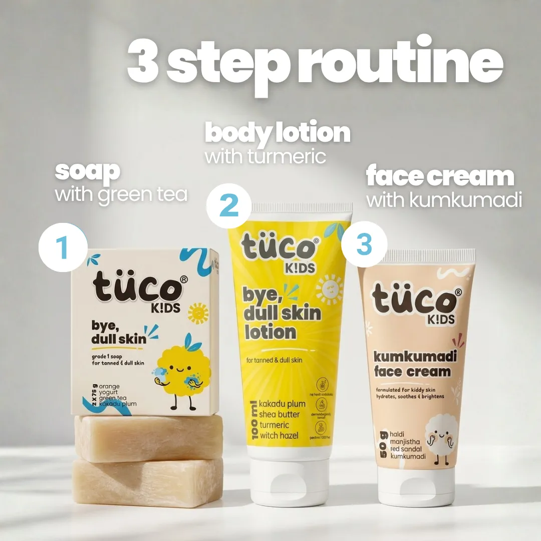Detan Kit: Soap + Kumkumadi Face Cream + Lotion - Image 4