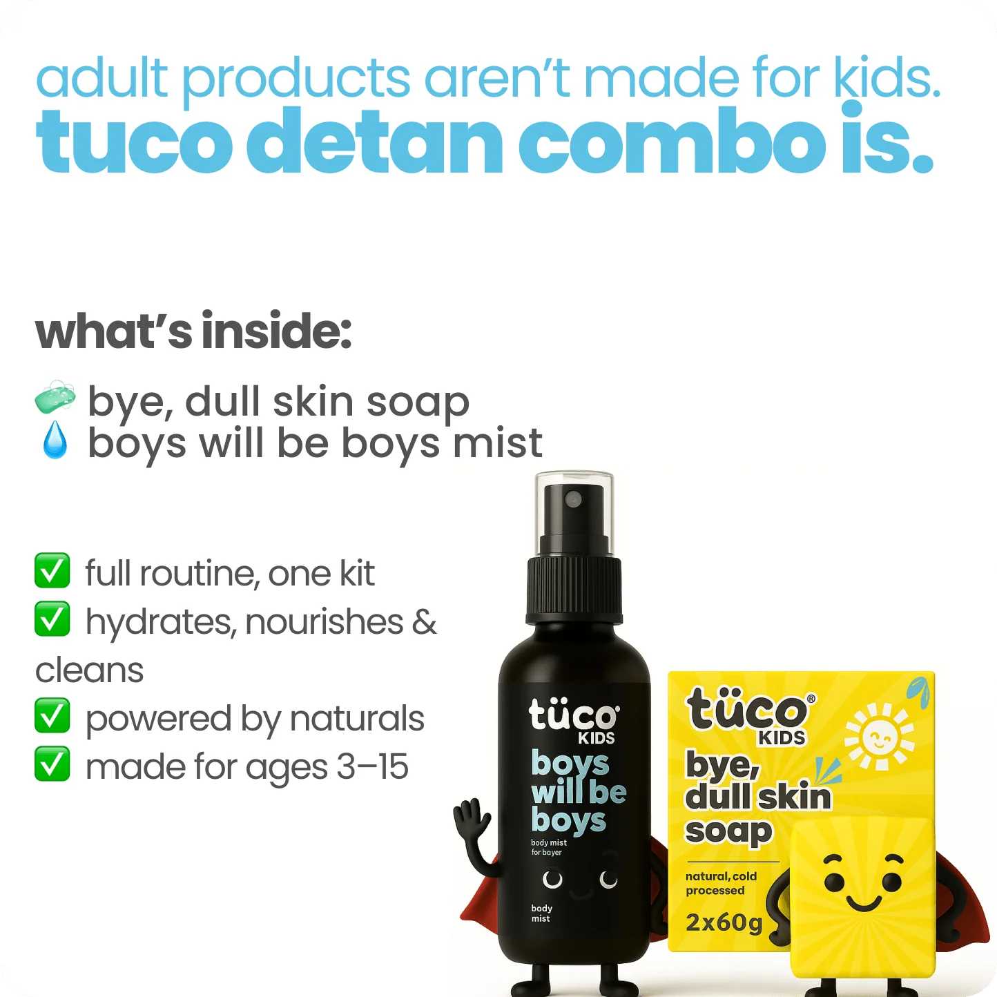 detan soap + body mist combo for boys - Image 2
