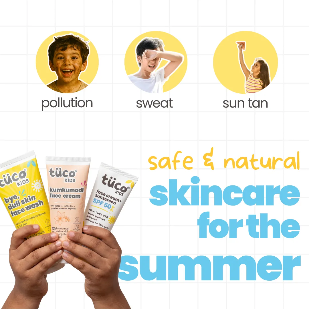 Dull Face Kit: Kumkumadi Face Cream + Face Wash + Sunscreen SPF 50! - Image 3