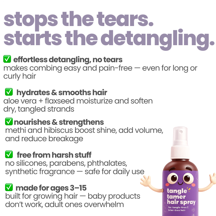 Natural Hair Detangler spray for Kids - 100ml - Image 2