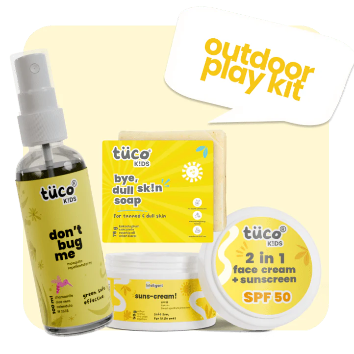 Outdoor Play giftpack : Sunscreen + Dull Skin Soap + Mosquito Repellent Spray