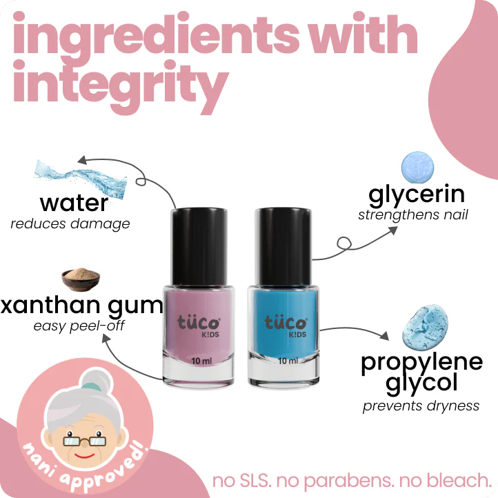 kid safe makeup gift pack- natural tint + nail paint - Image 5