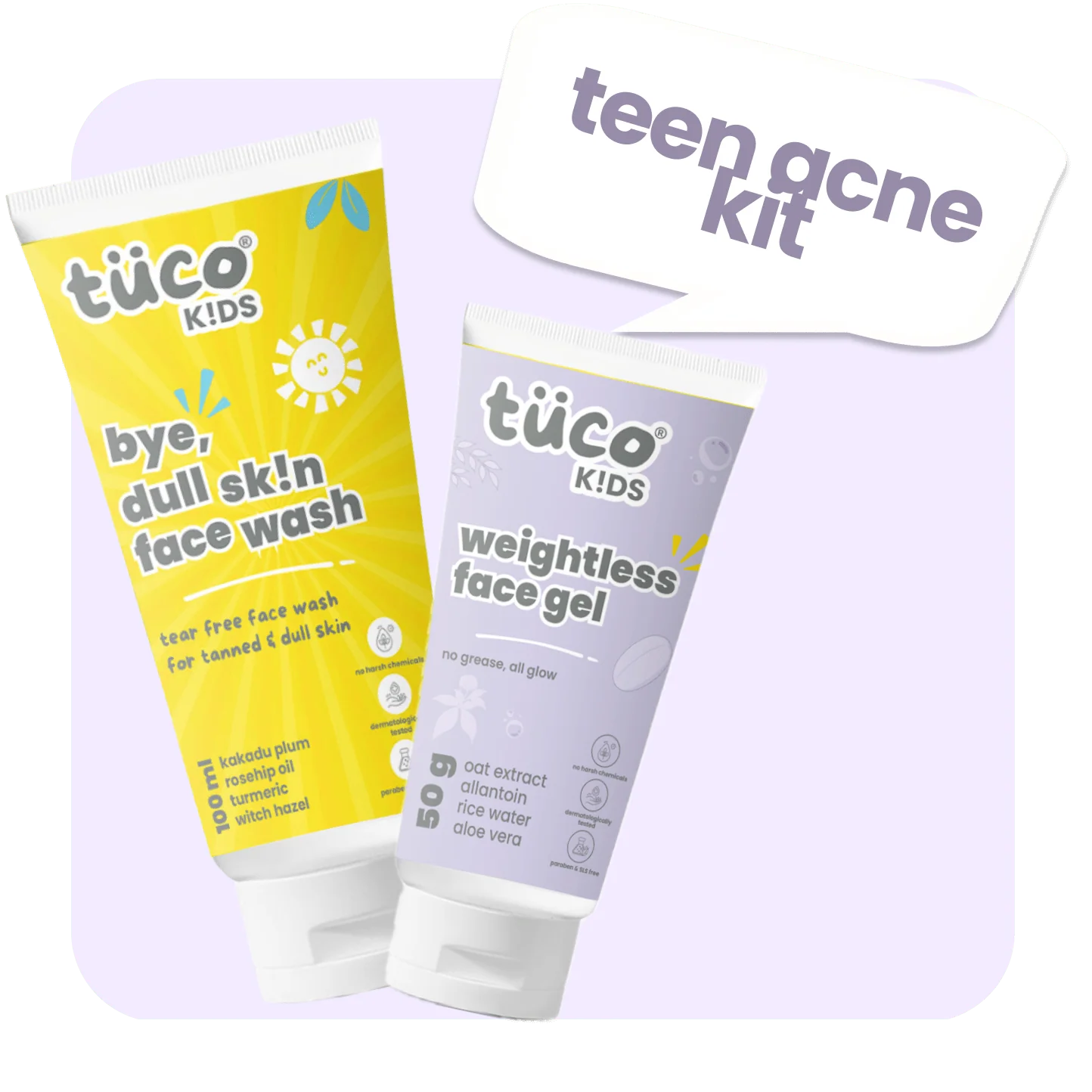 Teen Acne Regimen: Dull Skin Face Wash + Weightless Face Gel