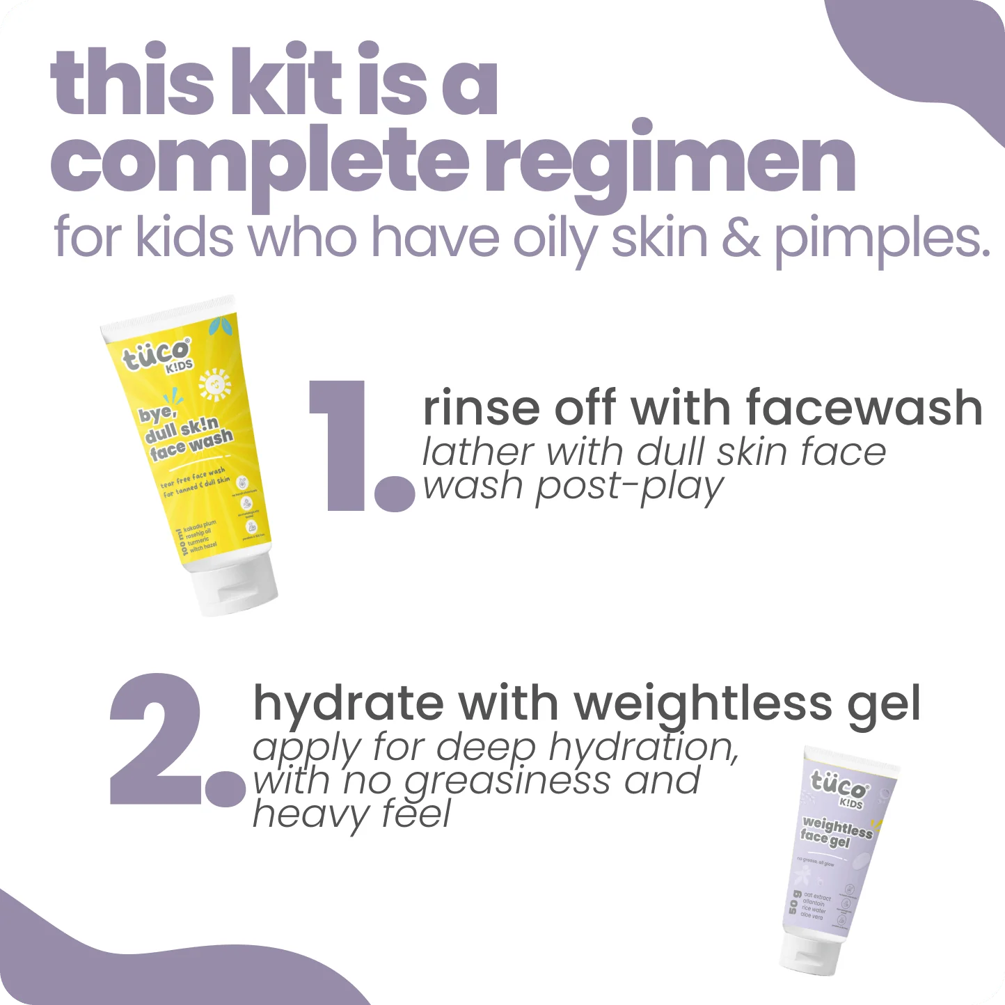 Teen Acne Regimen: Dull Skin Face Wash + Weightless Face Gel - Image 3