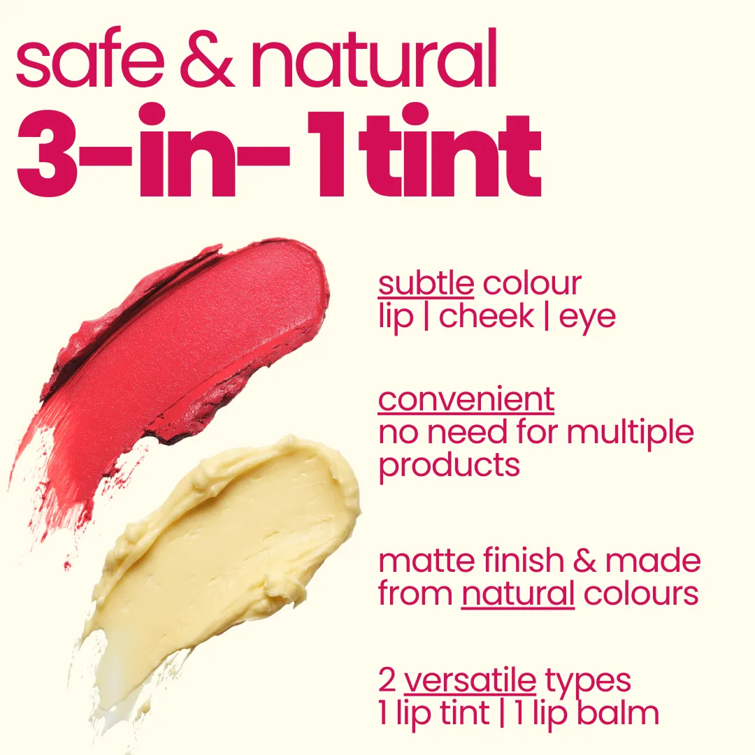 Cherry Triple Tint & Nothing Lip Balm - Image 2