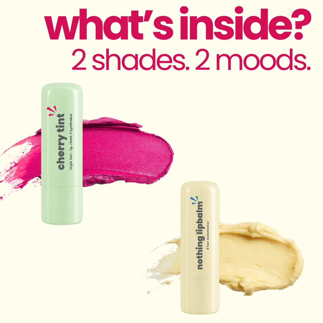 Cherry Triple Tint & Nothing Lip Balm - Image 3
