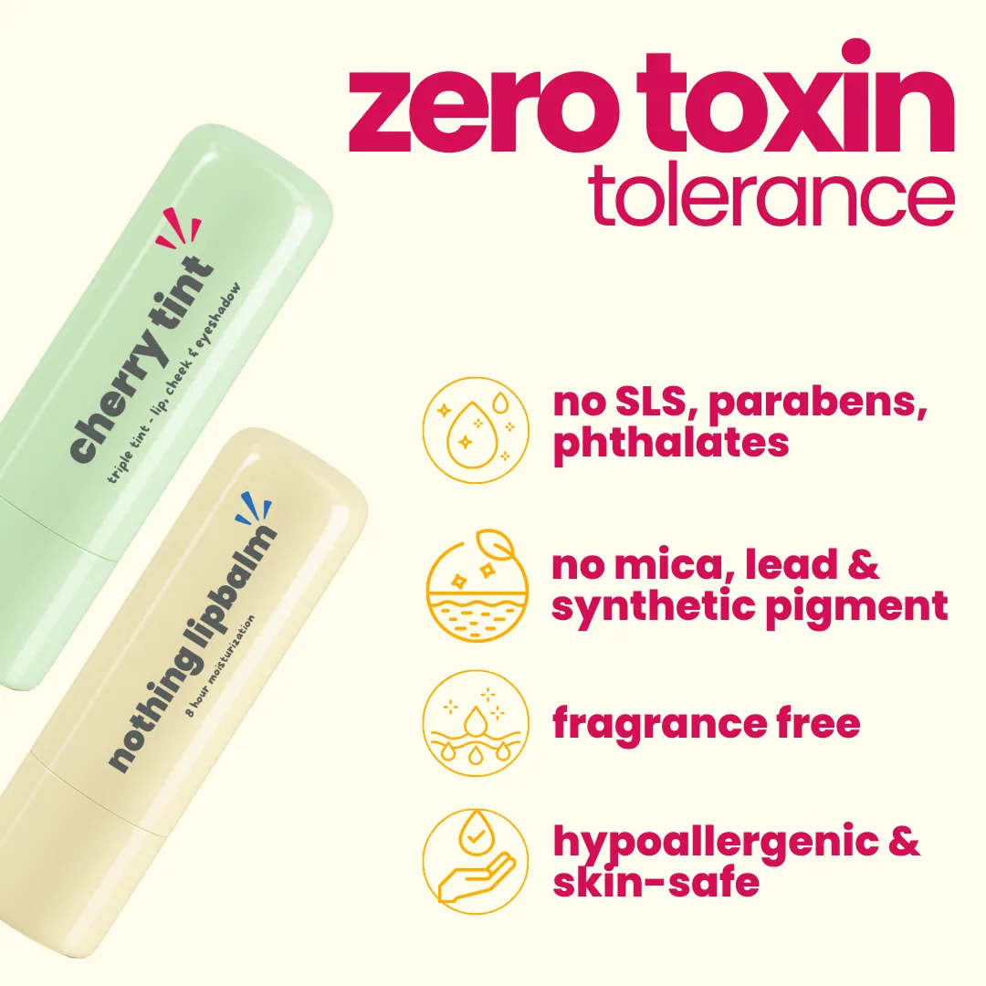 Cherry Triple Tint & Nothing Lip Balm - Image 5