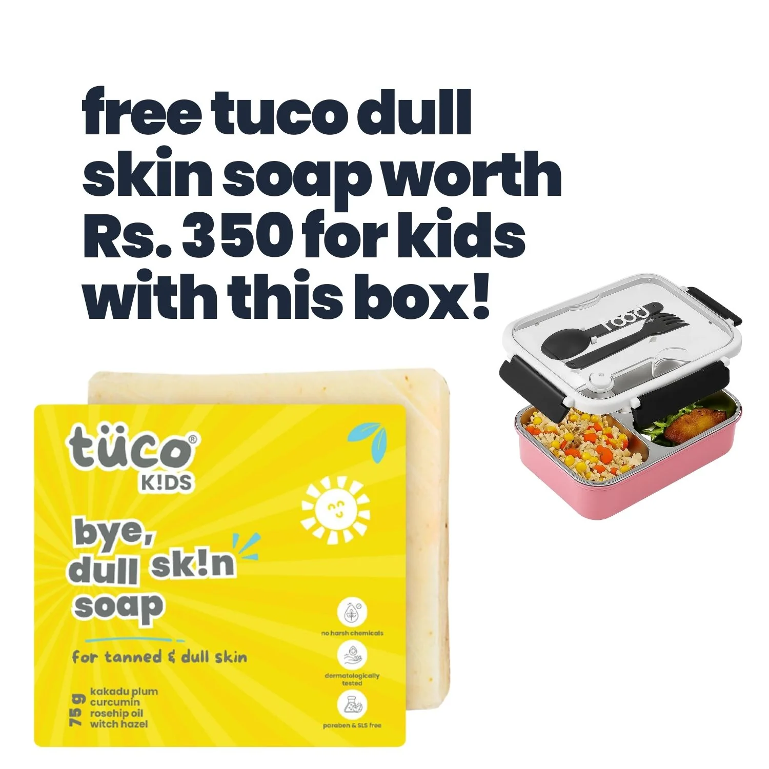 Tuco Kids 3 Compartment Bento Lunch Box. - Image 22