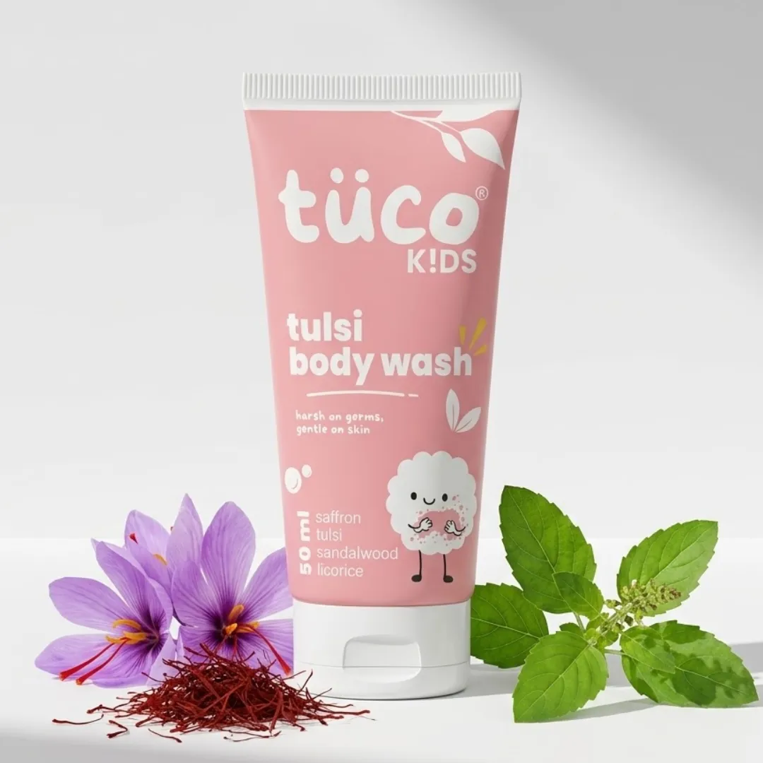 Tulsi Shower Gel For Kids - (50 ml)