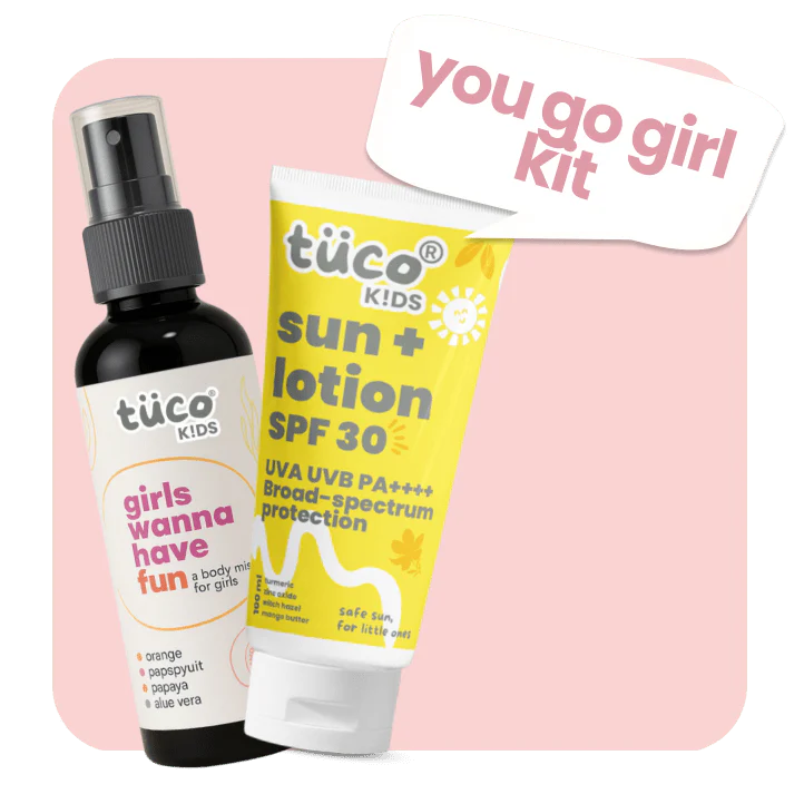 You Go Girl: Sun Lotion SPF30 + Girls Body Mist